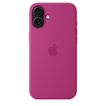 SFR-Coque silicone MagSafe fuchsia pour iPhone 16 Plus