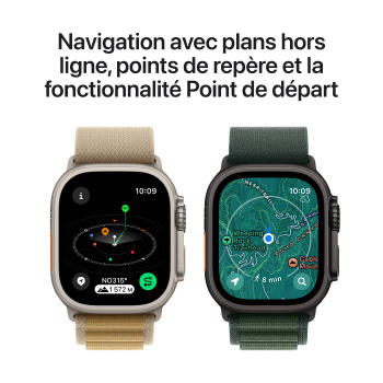 Apple Watch Ultra 2 - Boucle Océan boitier Noir et bracelet Océan noir