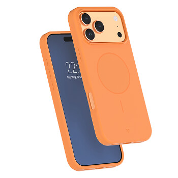 Coque en silicone orange Force Case pour iPhone 17 Pro Max