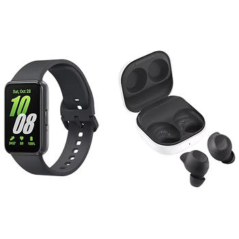 Pack Samsung Galaxy Fit3 gris / Buds FE graphite