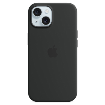 Coque silicone noir pour Apple iPhone 15