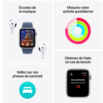 Watch SE boitier Minuit et bracelet Minuit