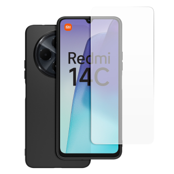 Pack coque + verre trempé pour Xiaomi Redmi 14C