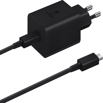 Adaptateur Secteur Samsung+ Câble USB-C 45W Noir