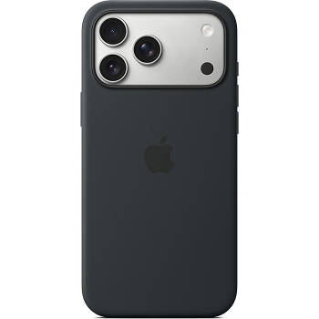Coque silicone Magsafe noir pour iPhone 17 Pro Max