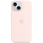 SFR-Coque silicone MagSafe rose pâle pour iPhone 15