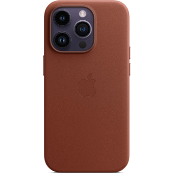 Coque en cuir MagSafe Terre de Sienne - iPhone 14 Pro