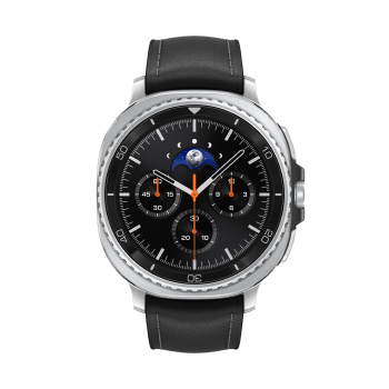 Samsung Galaxy Watch8 Classic boitier Argent et bracelet Noir