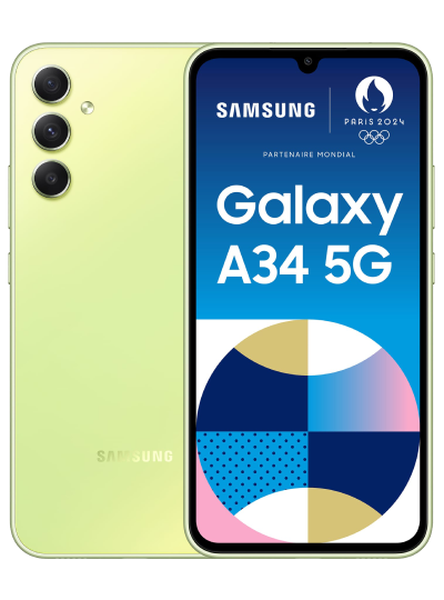 Samsung reconditionné Galaxy A34 5G  jaune
