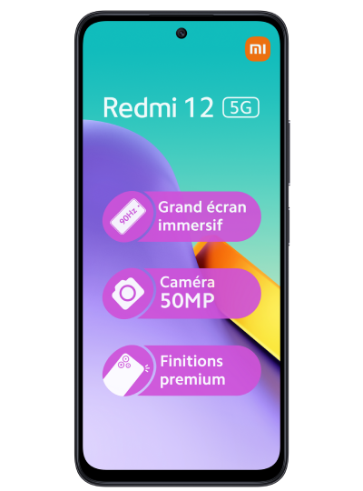 Xiaomi Redmi 12 5G noir