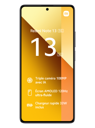 Xiaomi Redmi Note 13 5G noir