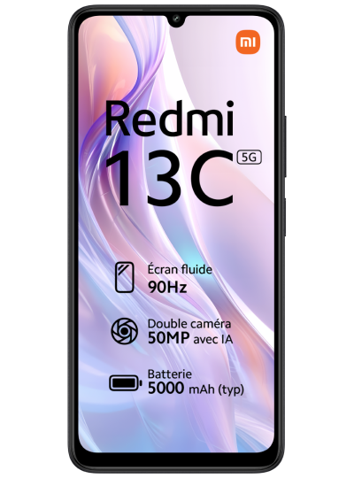 Xiaomi Redmi 13C 5G noir