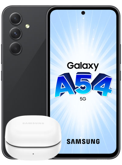 SAMSUNG Galaxy A54 5G + Buds FE noir