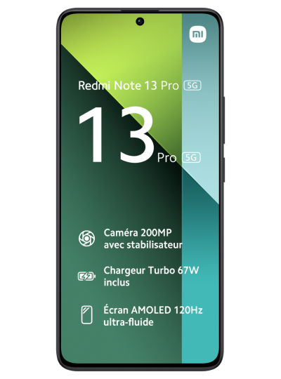 Xiaomi Redmi Note 13 Pro 5G noir