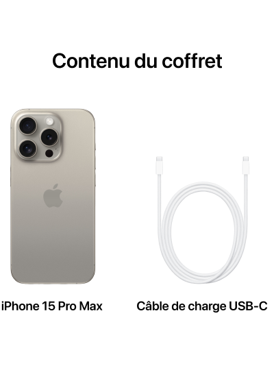 APPLE iPhone 15 Pro Max gris