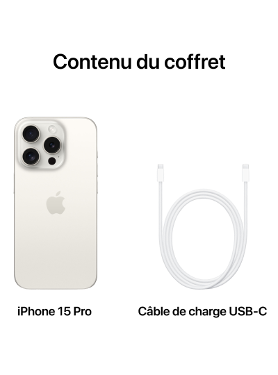 APPLE iPhone 15 Pro blanc
