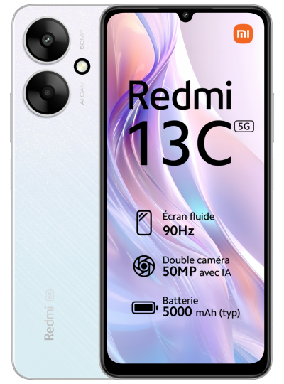 Xiaomi Redmi 13C 5G argent