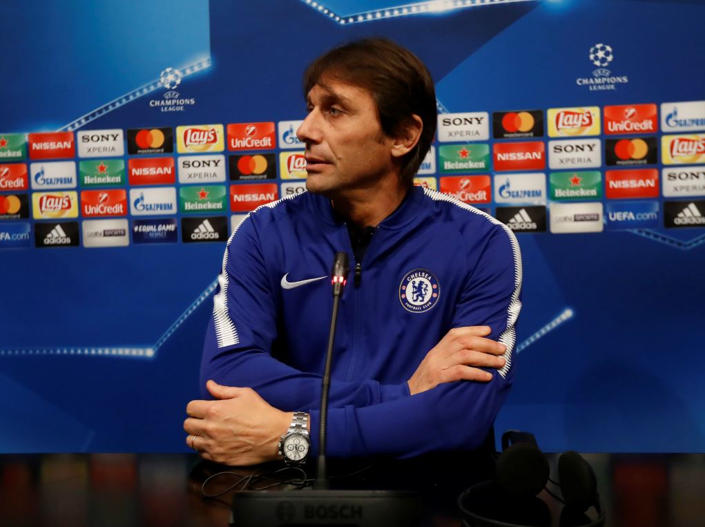 Antonio Conte en conférence de presse avant Barcelone-Chelsea