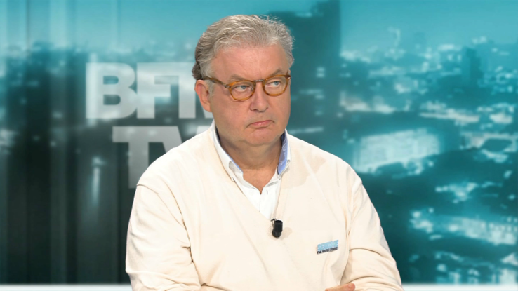 Dominique Besnehard sur le plateau de BFMTV