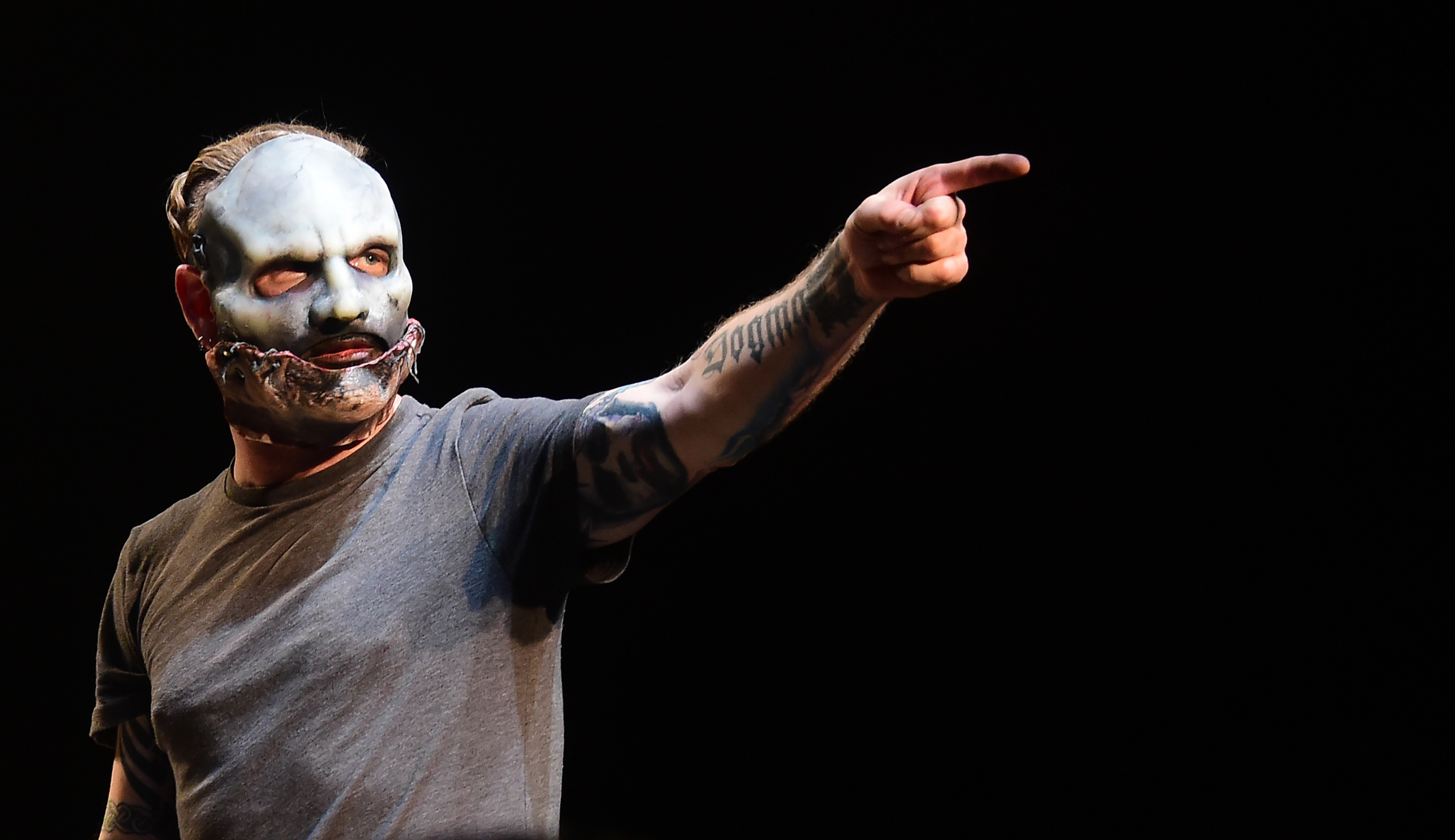 Corey Taylor de Slipknot, sur scène à Los Angeles en 2016