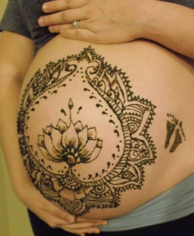 Femme enceinte laissez vous tenter par le Belly  Henna  