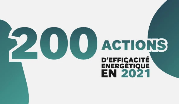 200 actions d'efficacité énergétique en 2021