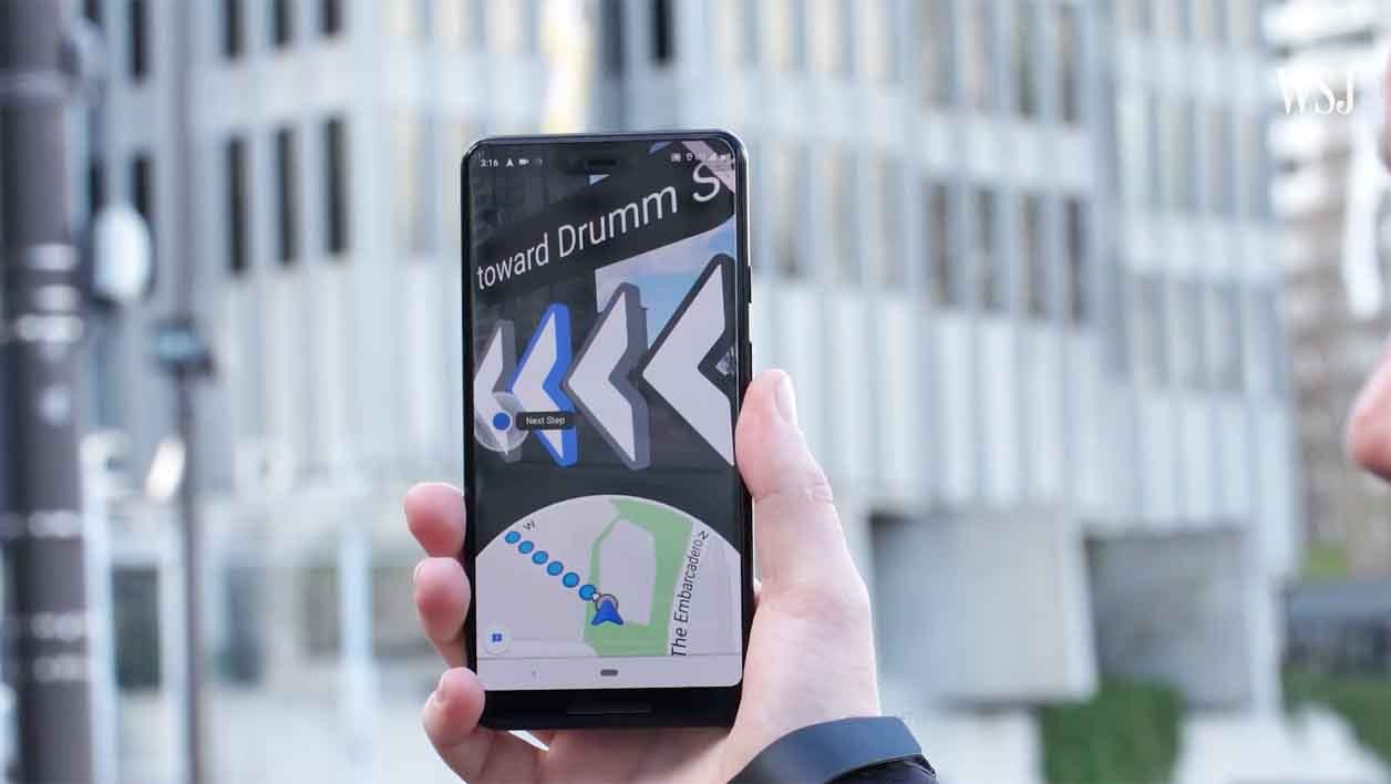 Google Maps en réalité augmentée.