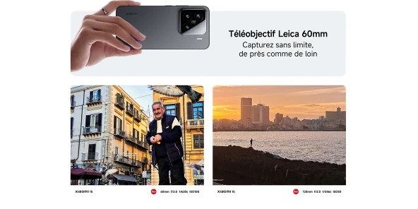 Détails sur le téléobjectif Leica 60mm du Xiaomi 15