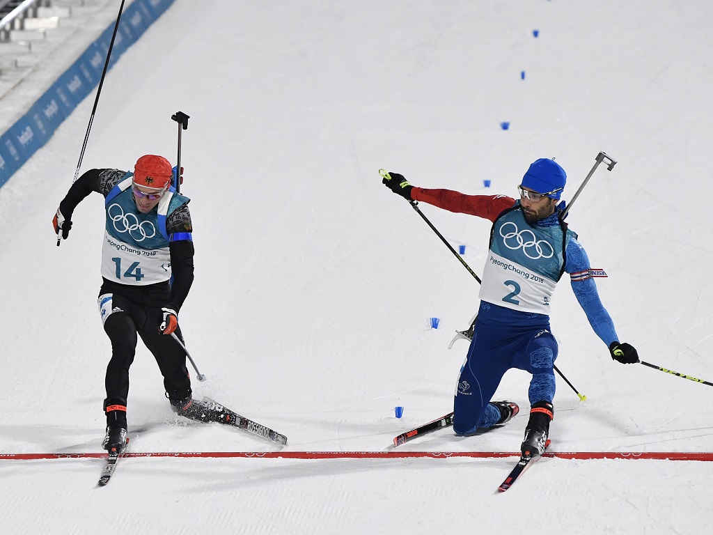 Martin Fourcade bat Simon Schempp