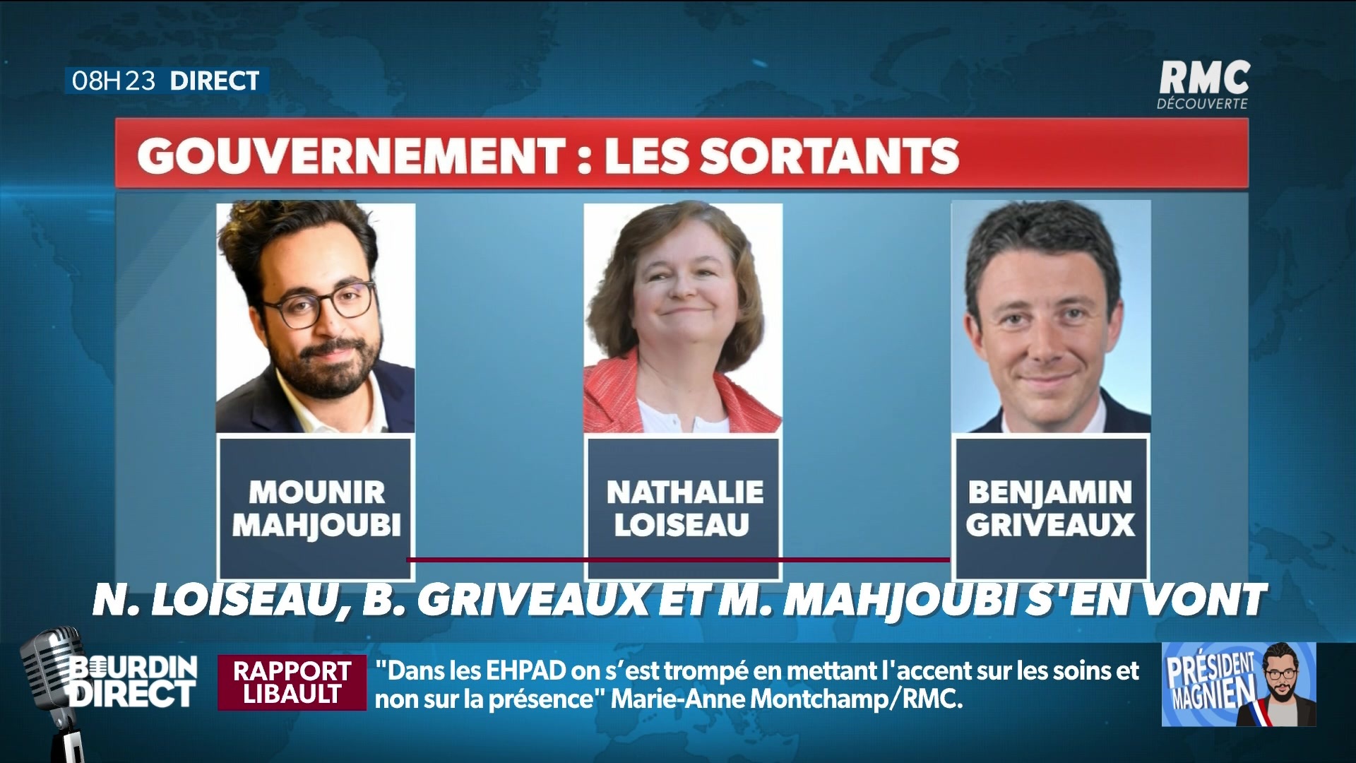 Trois départs en série au gouvernement