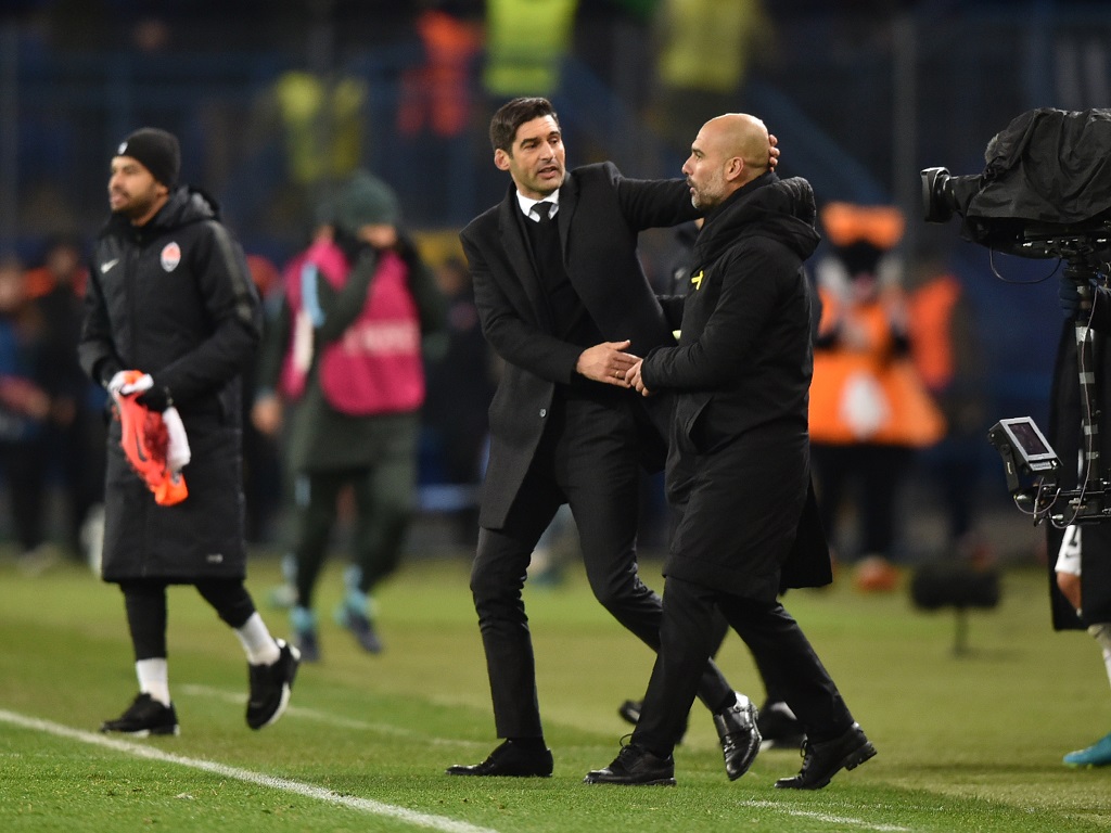 Pep Guardiola et Paulo Fonseca
