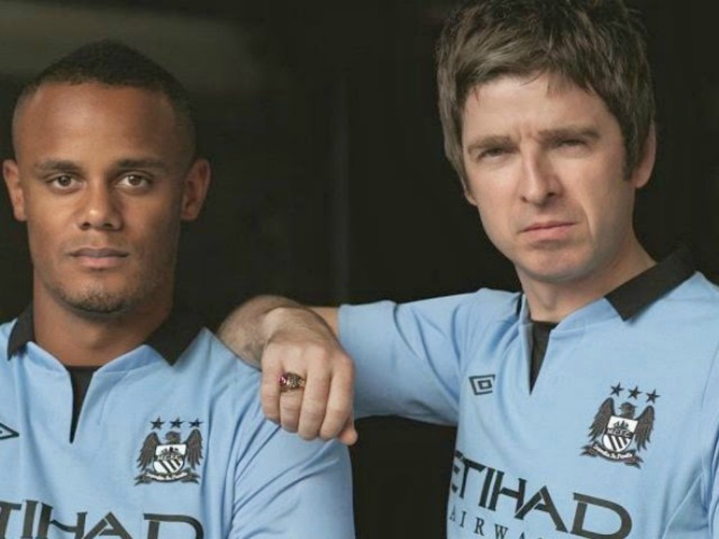 Vincent Kompany et Noel Gallagher (ex Oasis)