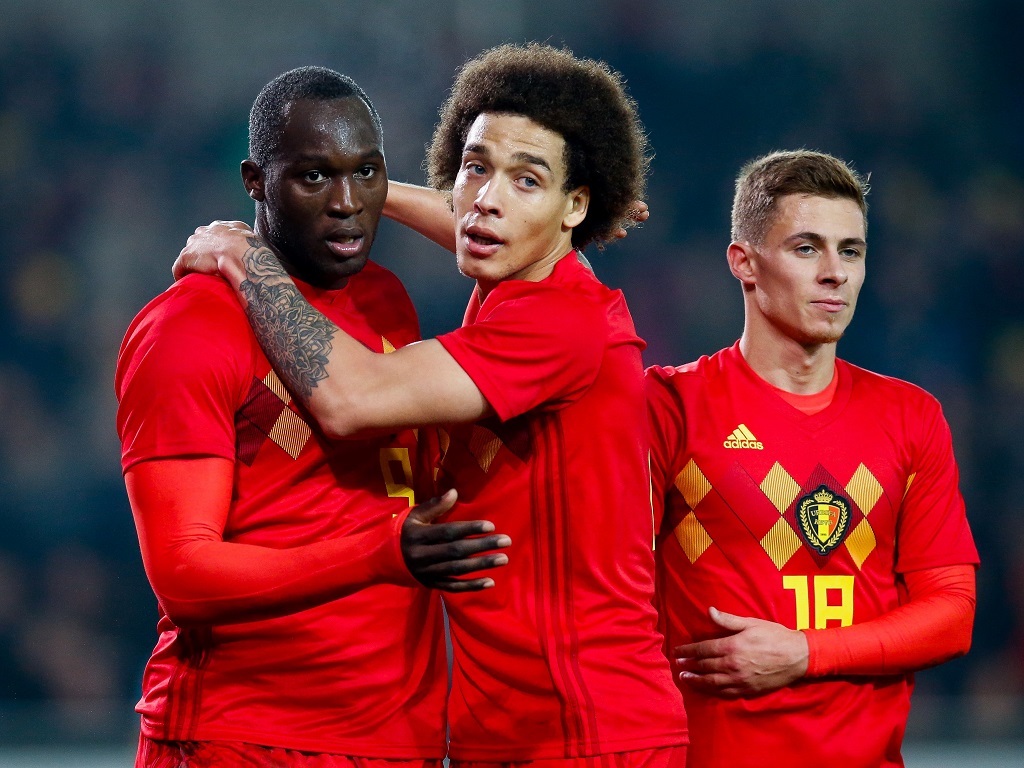 Romelu Lukaku avec Axel Witsel