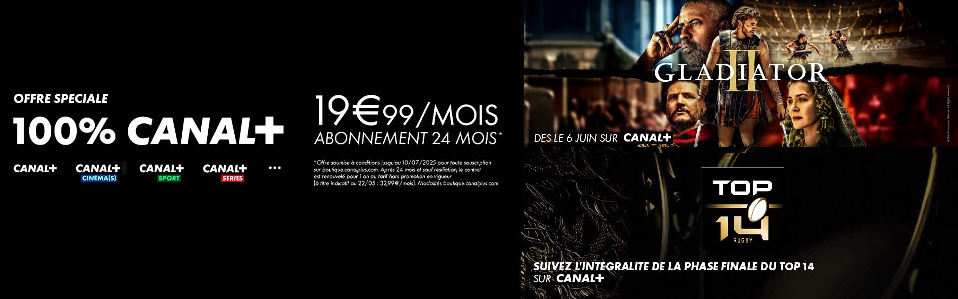 Bannière Canal+