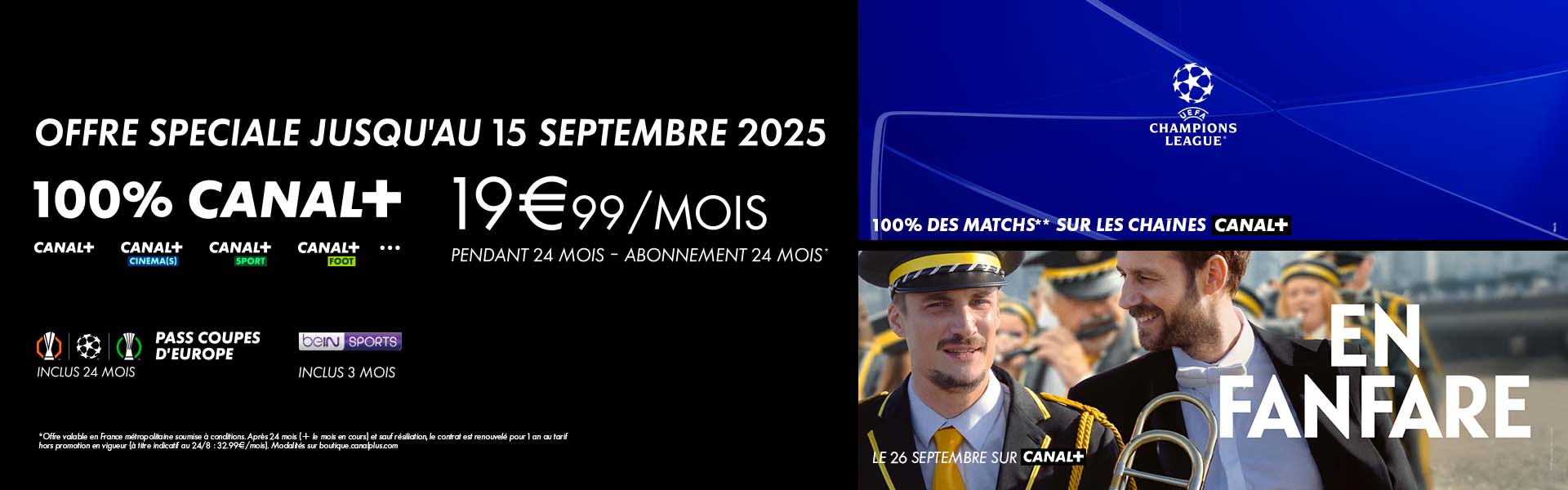 Bannière Canal+