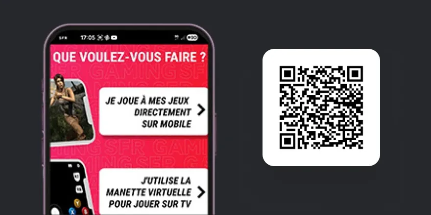 QR code de l'application SFR Gaming