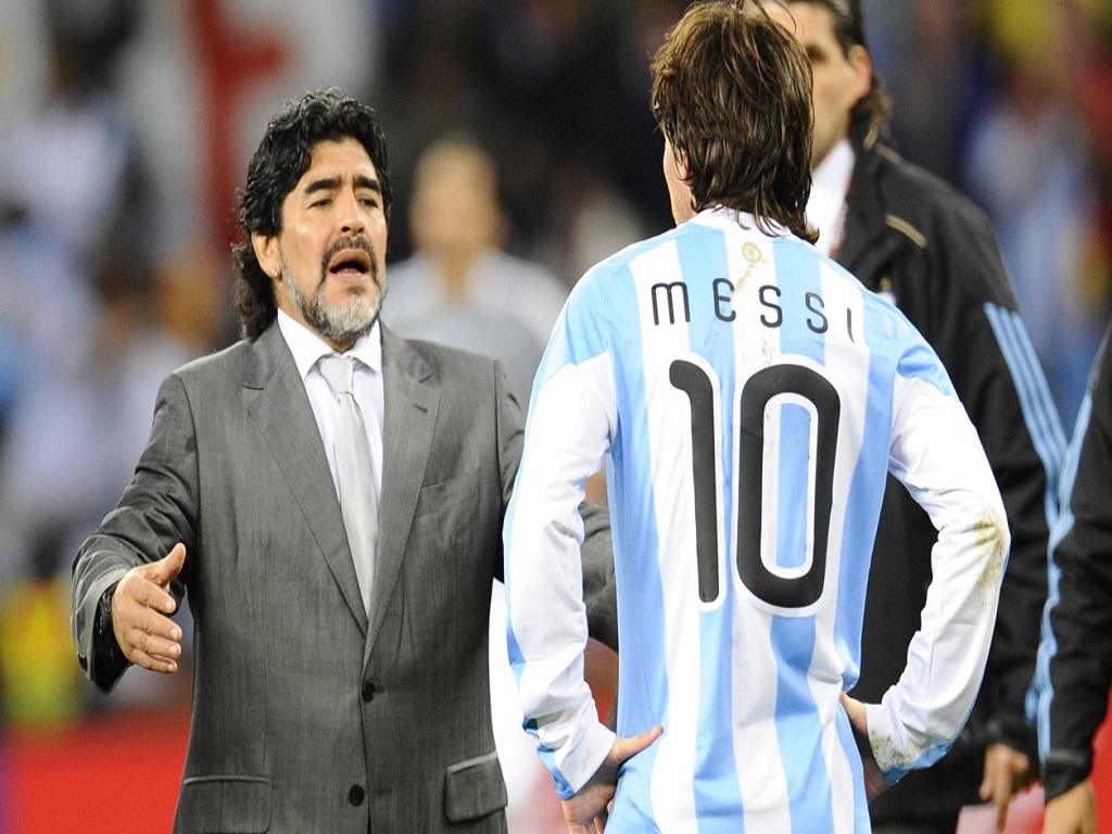 Lionel Messi Diego Maradona