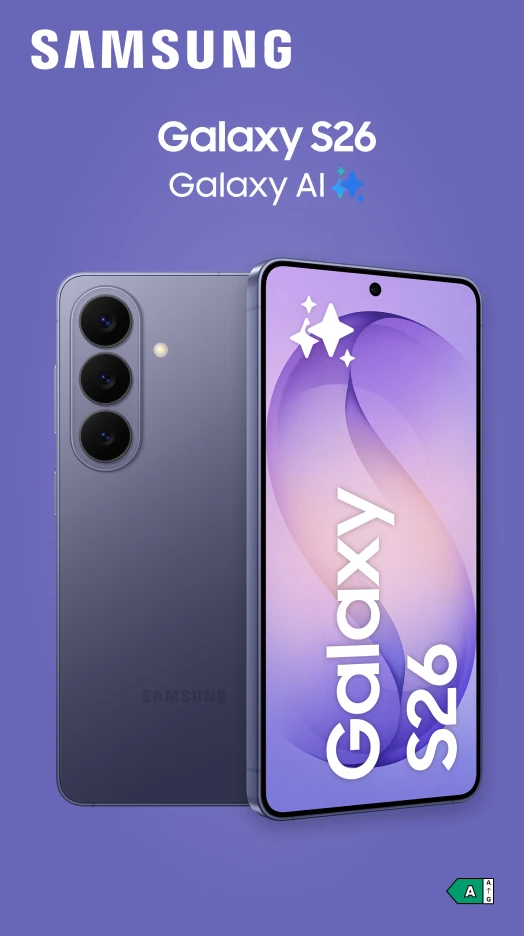 Samsung Galaxy S26 - Classe énergétique A sur une échelle de A à G