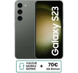 Samsung Galaxy S23 + logo bonus reprise de 70€