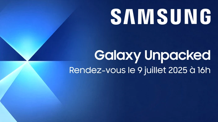 SAMSUNG Galaxy Unpacked - Rendez-vous le 9 juillet 2025 à 16h