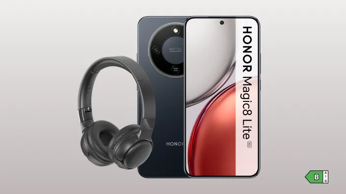 HONOR Magic8 Lite - Classe énergétique B sur une échelle de A à G