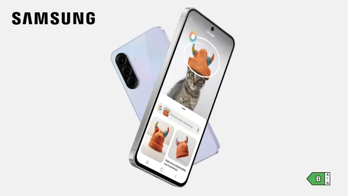 Samsung Galaxy A56 : Classe énergétique B sur une échelle de A à G