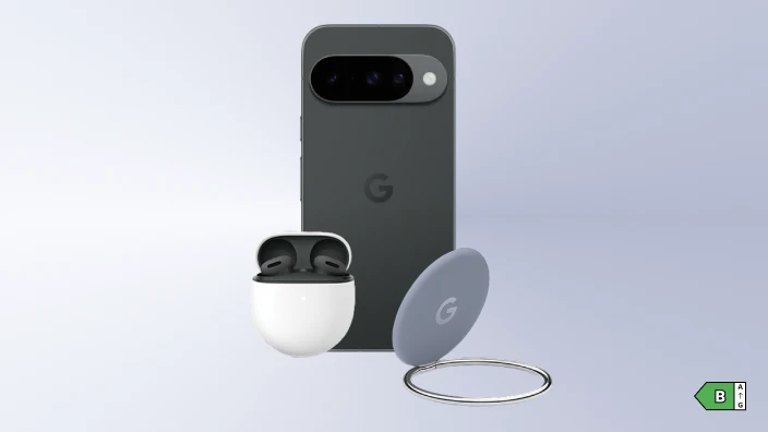 Google Pixel 10 - Classe énergétique B sur une échelle de A à G