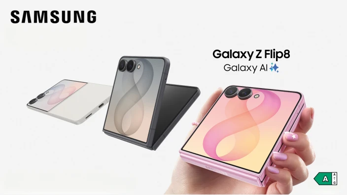 Samsung Galaxy Z Flip8 (Galaxy AI) - Classe énergétique A sur une échelle de A à G