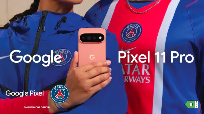 Google Pixel 11 Pro - Classe énergétique B sur une échelle de A à G