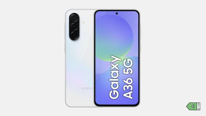 Samsung Galaxy A36 5G - Classe énergétique C sur une échelle de A à G