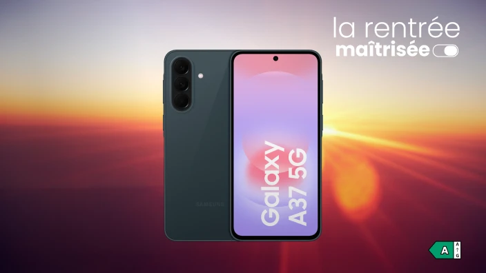 Samsung Galaxy A37 - La rentrée maitrisée - Classe énergétique A sur une échelle de A à G