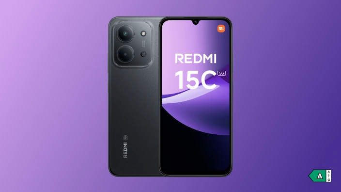 XIAOMI Redmi 15C 5G, classe énergétique A sur une échelle de A à G