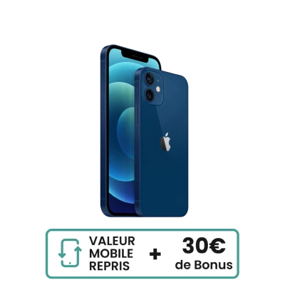 iPhone 12 : valeur reprise mobile + 30€ de bonus