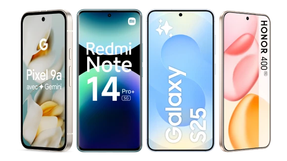 pixel 9a, redmi note 14 pro+, galaxy S25, honor 400 5G